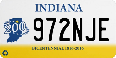 IN license plate 972NJE