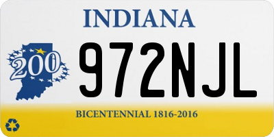IN license plate 972NJL