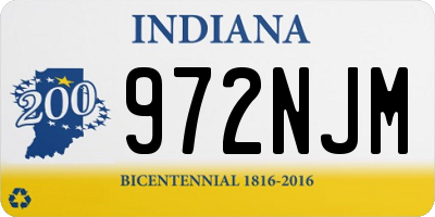 IN license plate 972NJM