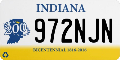IN license plate 972NJN