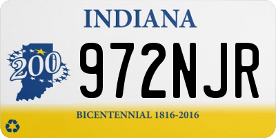 IN license plate 972NJR