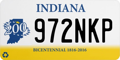 IN license plate 972NKP