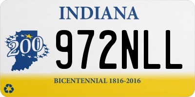 IN license plate 972NLL