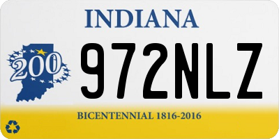 IN license plate 972NLZ
