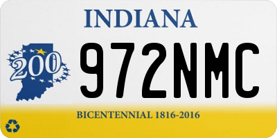 IN license plate 972NMC