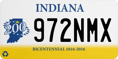 IN license plate 972NMX