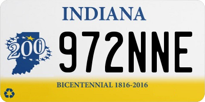 IN license plate 972NNE