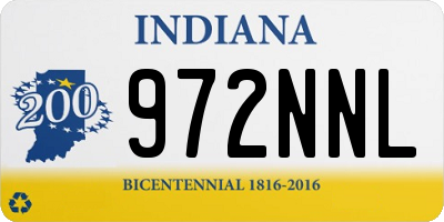 IN license plate 972NNL