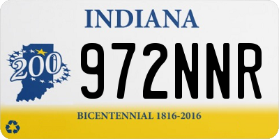 IN license plate 972NNR