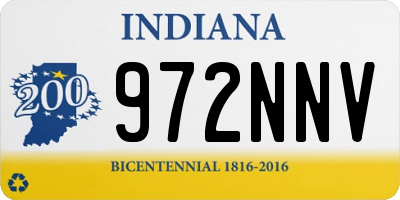 IN license plate 972NNV