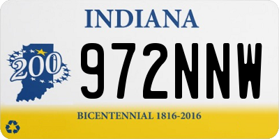 IN license plate 972NNW