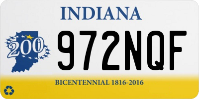 IN license plate 972NQF