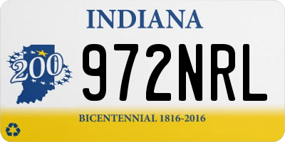 IN license plate 972NRL