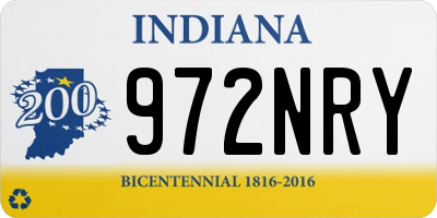 IN license plate 972NRY