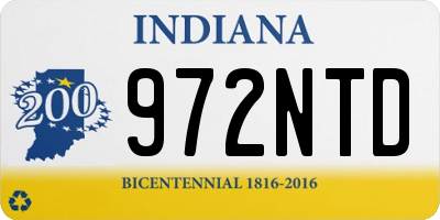 IN license plate 972NTD