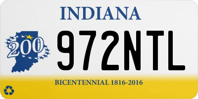 IN license plate 972NTL