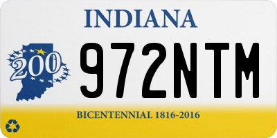 IN license plate 972NTM