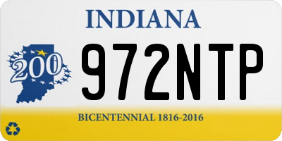 IN license plate 972NTP