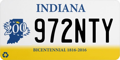 IN license plate 972NTY