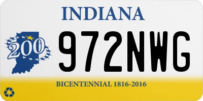 IN license plate 972NWG
