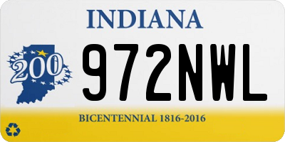 IN license plate 972NWL