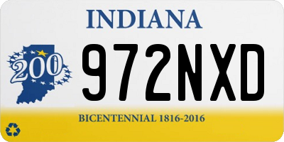 IN license plate 972NXD