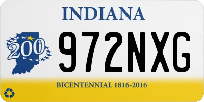 IN license plate 972NXG