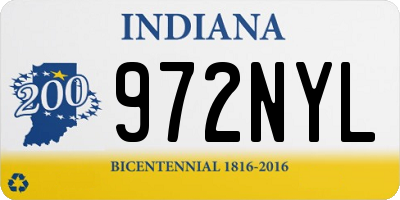 IN license plate 972NYL