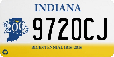 IN license plate 972OCJ