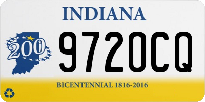IN license plate 972OCQ