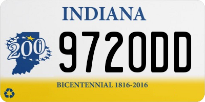 IN license plate 972ODD