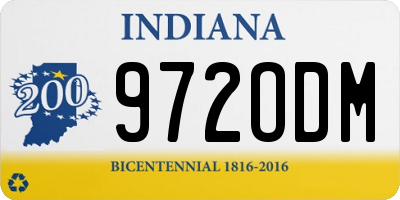 IN license plate 972ODM