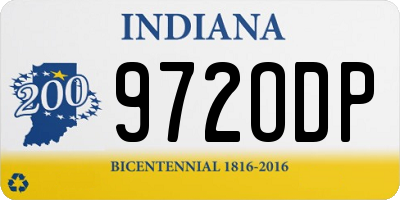 IN license plate 972ODP