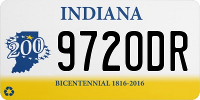 IN license plate 972ODR
