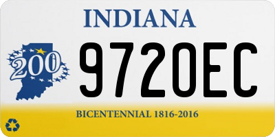 IN license plate 972OEC