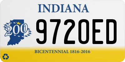 IN license plate 972OED