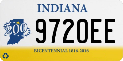 IN license plate 972OEE