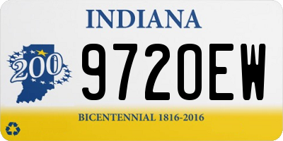 IN license plate 972OEW