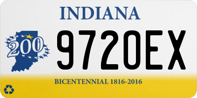 IN license plate 972OEX