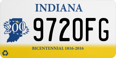 IN license plate 972OFG