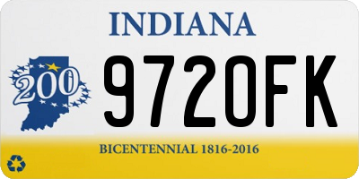 IN license plate 972OFK