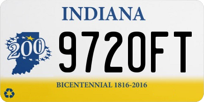 IN license plate 972OFT