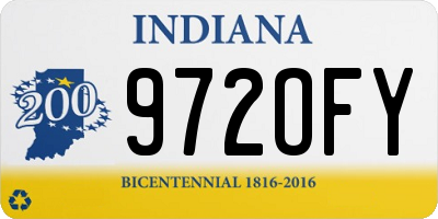 IN license plate 972OFY