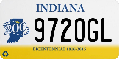 IN license plate 972OGL