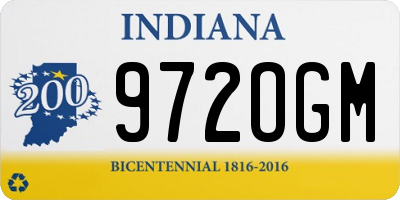 IN license plate 972OGM