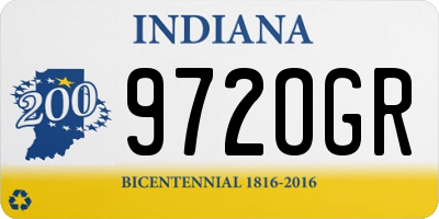 IN license plate 972OGR