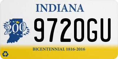 IN license plate 972OGU