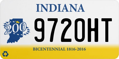 IN license plate 972OHT