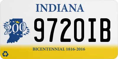 IN license plate 972OIB