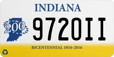IN license plate 972OII